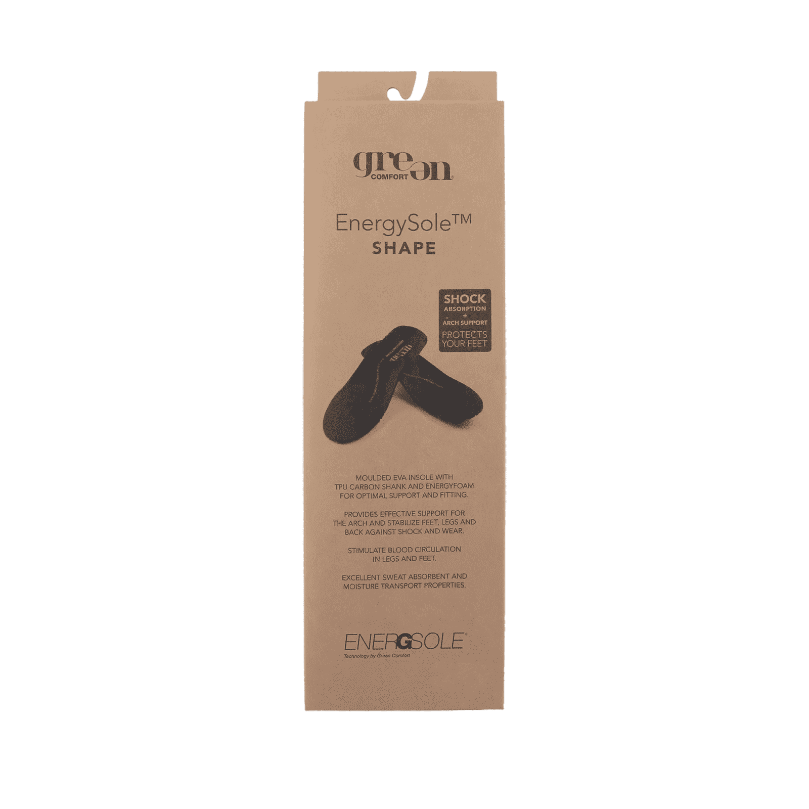 EnergySole™ Shape m. uld – 4,5 mm (Herre) - SORT